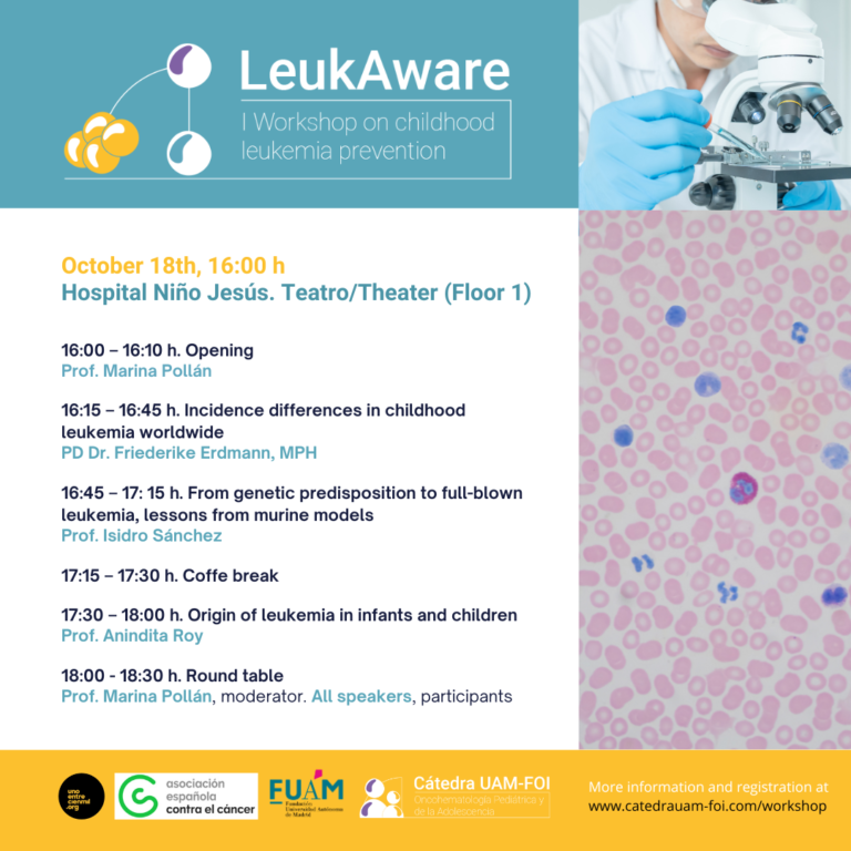 LeukAware: I Workshop on Childhood Leukemia Prevention dr. madero
